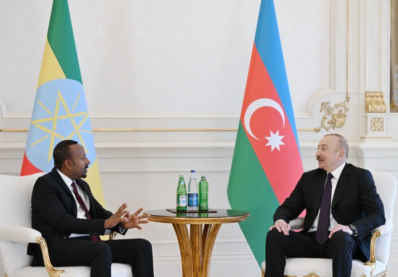 İlham Əliyevin Efiopiyanın baş naziri ilə təkbətək görüşü olub