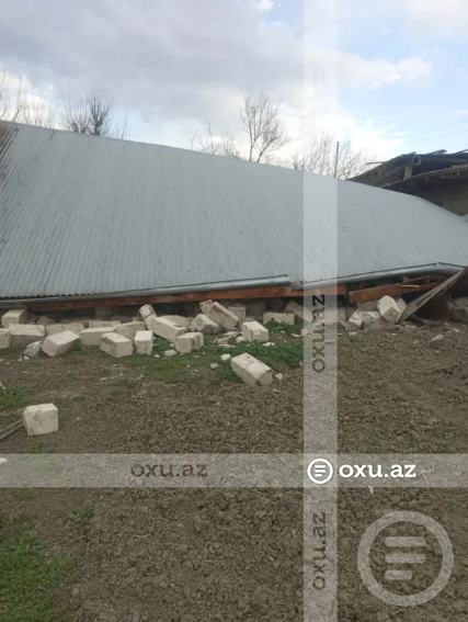 Zəlzələ Şamaxı və Ağsuda evlərə ciddi ziyan vurdu: Dağıntılar var