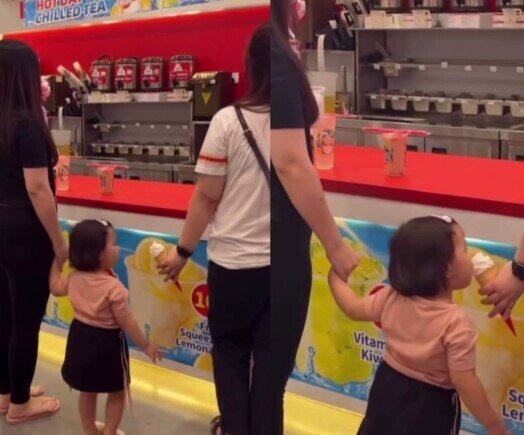 Dondurmanı görən balaca qızın reaksiyası gündəm oldu - VİDEO