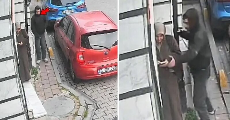Gündüz saatlarında baş verən oğurluq izləyənləri şok etdi - VİDEO