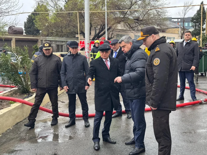 Kəmaləddin Heydərov Keşlədə suyun təsirinə məruz qalmış əraziyə gedib - FOTO - VİDEO