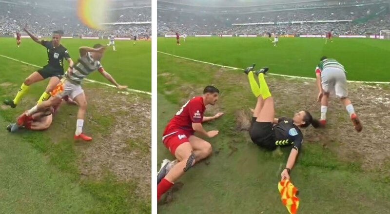 Oyun zamanı futbolçunun bu davranışı təəccübləndirdi