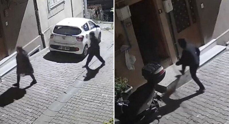 Kameralara düşən dəhşət: qadını izləyib binada ona qarşı əxlaqsızlıq etdi - VİDEO