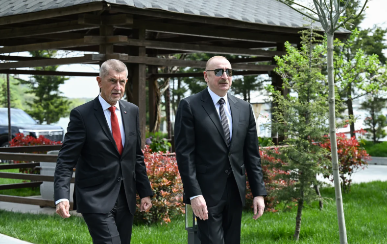 Qəbələdə İlham Əliyevin adından Çexiyanın baş nazirinin şərəfinə rəsmi lanç verilib