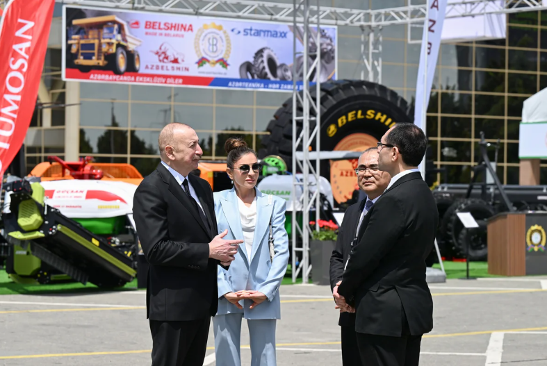 İlham Əliyev 19-cu "Caspian Agro Week" və 31-ci "InterFood Azerbaijan" sərgiləri ilə tanış olub - FOTO