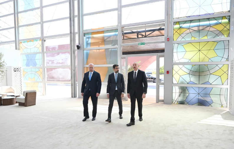 Prezident İlham Əliyev Bakı Olimpiya Stadionunun ərazisində WUF13 ilə bağlı görülən işlərlə tanış olub - FOTO