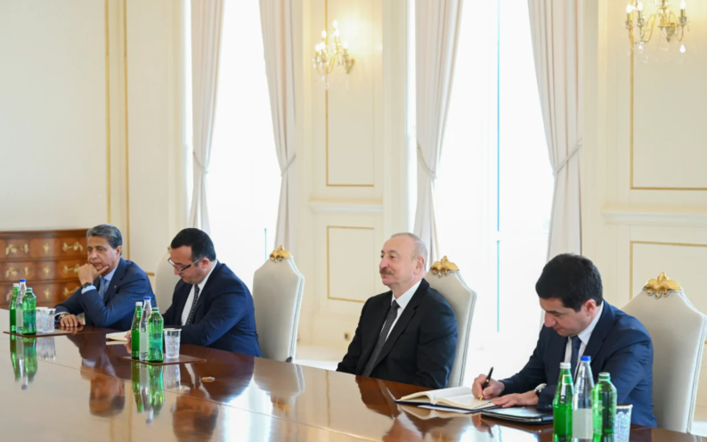 İlham Əliyev Slovakiya Milli Şurası sədrinin başçılıq etdiyi nümayəndə heyətini qəbul edib - FOTO