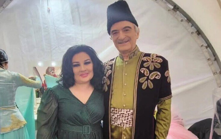 Aybəniz Haşımova Polad Bülbüloğlu ilə Şuşada - Foto