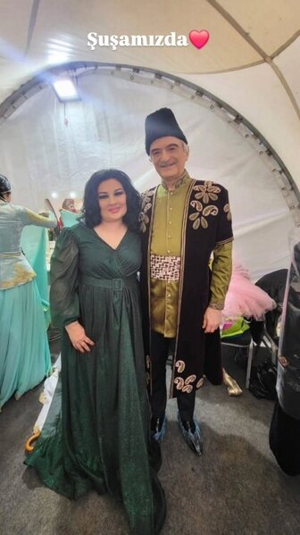 Aybəniz Haşımova Polad Bülbüloğlu ilə Şuşada - Foto