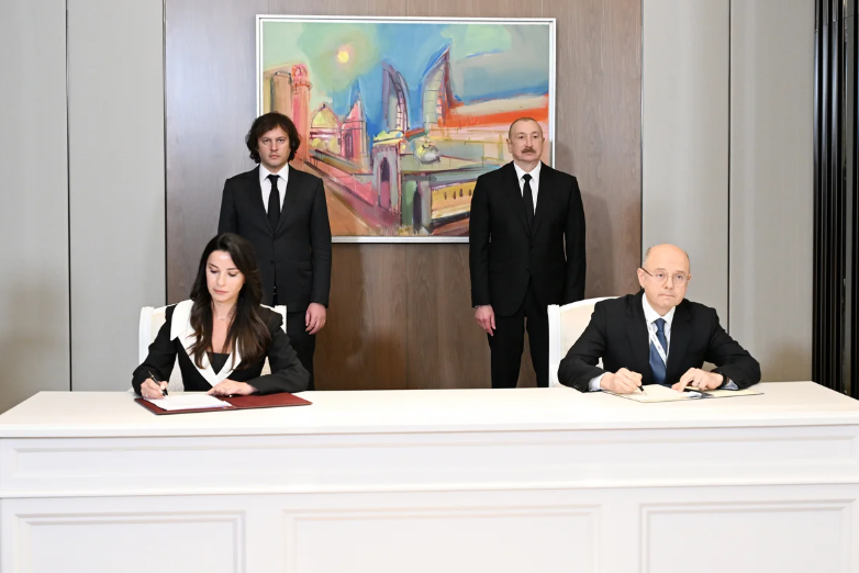 İlham Əliyevin İrakli Kobaxidze ilə görüşü olub - FOTO