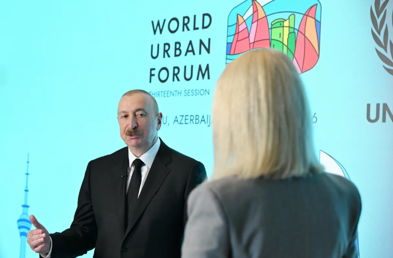 Prezident İlham Əliyev "Euronews" televiziyasına müsahibə verib - FOTO - VİDEO