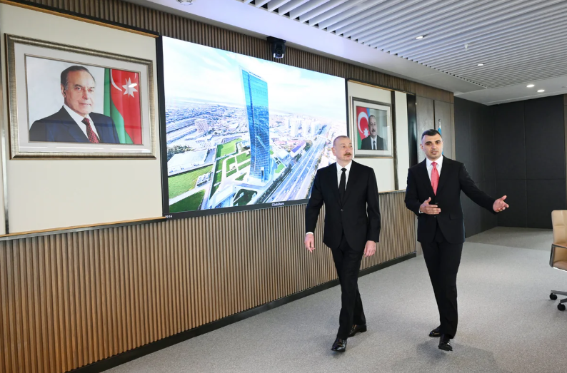 Prezident İlham Əliyev Mərkəzi Bankın yeni binasının açılışında iştirak edib - FOTO