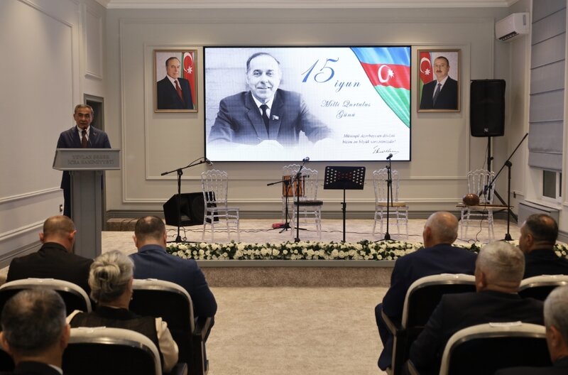 Yevlaxda 15 İyun - Milli Qurtuluş Gününə həsr olunmuş tədbir keçirilib