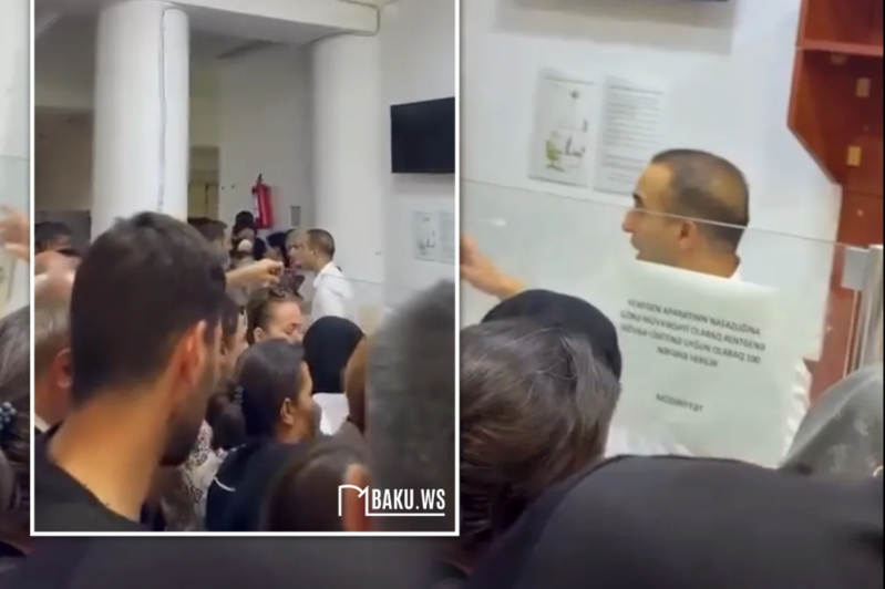 Travmatologiya İnstitutunda informasiya sistemi çökdü: Növbə izdihamı - VİDEO