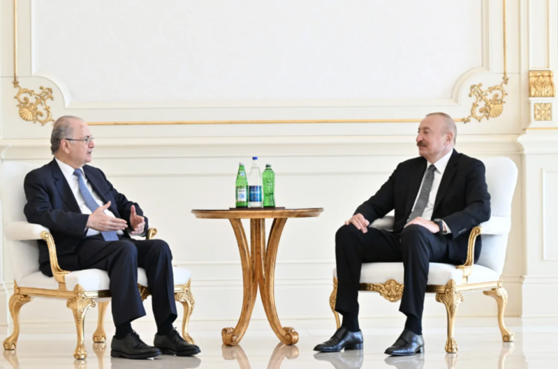 İlham Əliyev Məhəmməd Mustafanı qəbul edib - FOTO