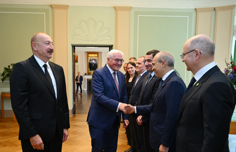 İlham Əliyevin Frank-Valter Ştaynmayer ilə geniş tərkibdə görüşü olub - FOTO - VİDEO