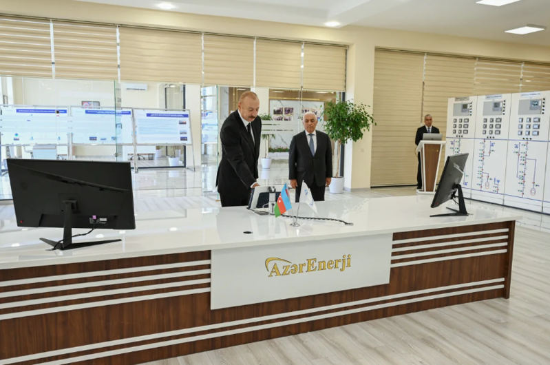 İlham Əliyev "Yeni Səngəçal" yarımstansiyasının açılışında iştirak edib - FOTO