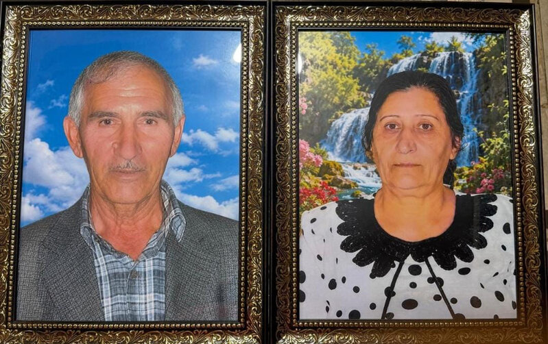 Yandırılaraq öldürülən ər-arvadın - Fotosu