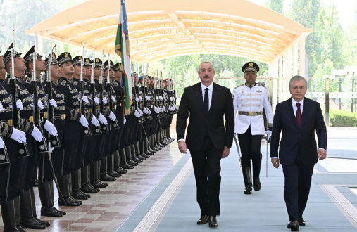 İlham Əliyev: "Azərbaycanla Özbəkistan arasında ticarət dövriyyəsi üç dəfədən çox artıb"