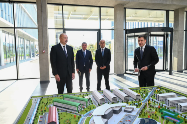 Prezident İlham Əliyev "SABAH.city" innovasiya şəhərciyinin birinci mərhələsinin açılışında iştirak edib