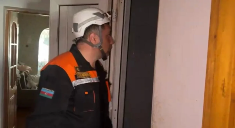 Badamdarda PARTLAYIŞ: Xəsarət alan var - FOTO