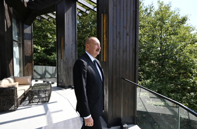 Prezident İlham Əliyev Şamaxıda "Meysari Grand Hotel & SPA" kompleksinin açılışında iştirak edib