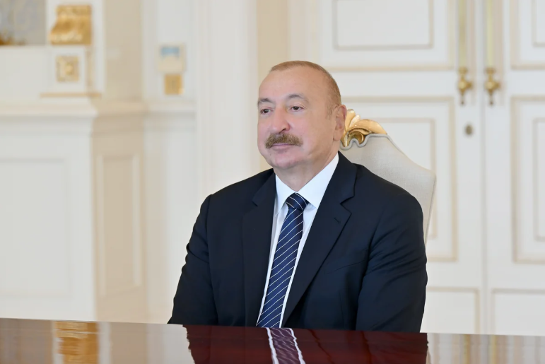 İlham Əliyev "Neuberger Berman" şirkətinin sədri və baş icraçı direktorunu qəbul edib - FOTO