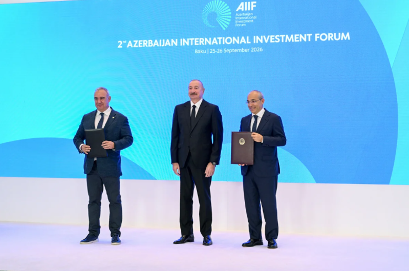 İkinci Azərbaycan Beynəlxalq İnvestisiya Forumu çərçivəsində imzalanmış sənədlər mübadilə edilib - FOTO