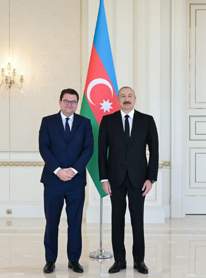 İlham Əliyev Avstriyanın Azərbaycana yeni təyin olunmuş səfirini qəbul edib - Foto