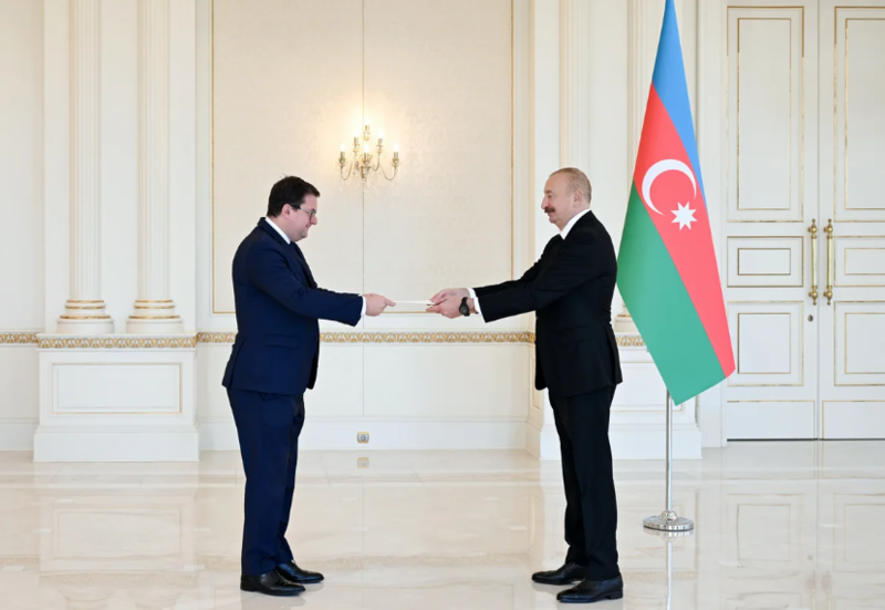 İlham Əliyev Avstriyanın Azərbaycana yeni təyin olunmuş səfirini qəbul edib - Foto