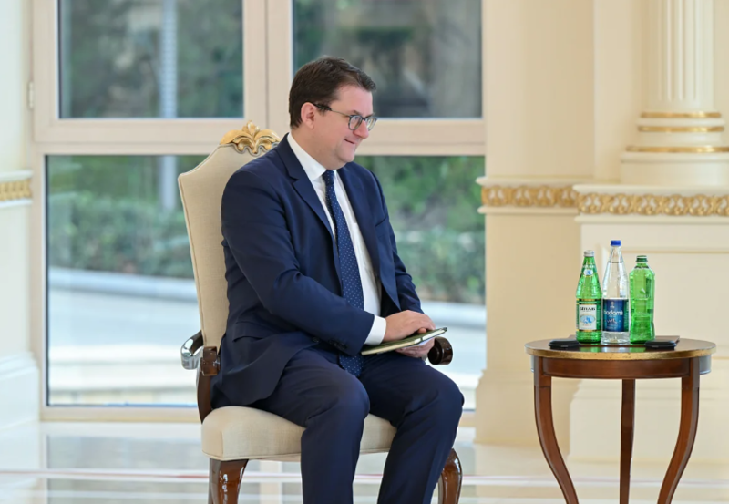 İlham Əliyev Avstriyanın Azərbaycana yeni təyin olunmuş səfirini qəbul edib - Foto
