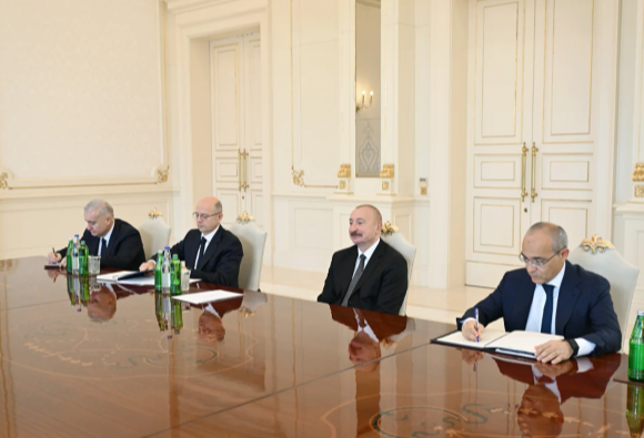 Prezident İlham Əliyev Böyük Britaniyanın ticarət üzrə dövlət nazirini qəbul edib - Foto