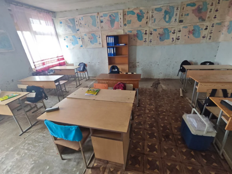 Beyləqanda məktəbdə şagirdlər zəhərləniblər - Foto