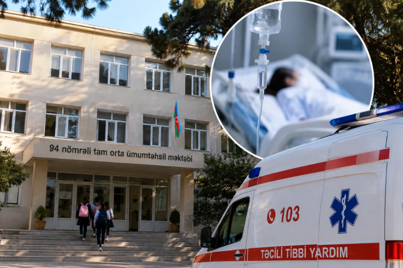 Sabunçuda məktəbin pəncərəsindən yıxılan şagirdin vəziyyəti açıqlandı