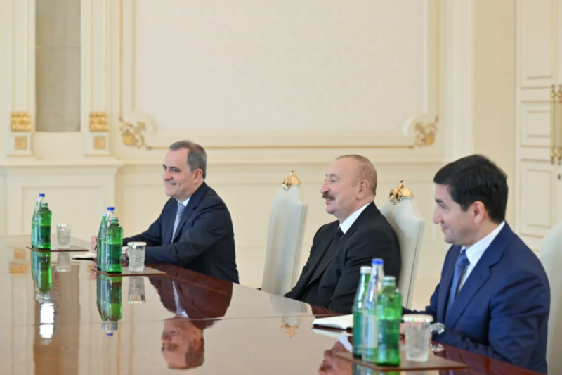 Azərbaycan Prezidenti İlham Əliyev Hindistanın xarici işlər nazirini qəbul edib