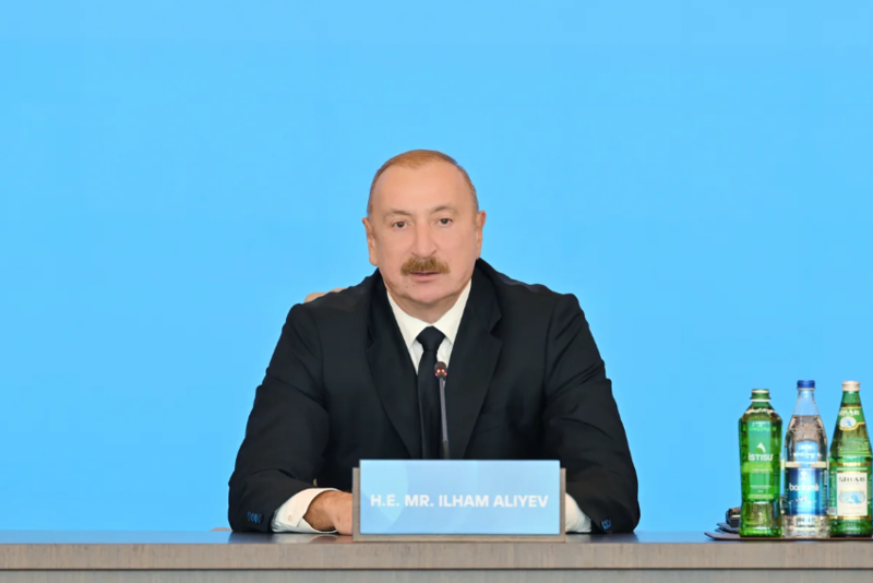 İlham Əliyev VII Ümumdünya Mədəniyyətlərarası Dialoq Forumunun açılış mərasimdə çıxış edir - Foto/Video