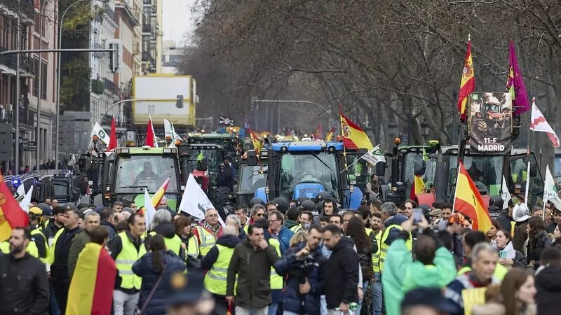 Madriddə etiraz aksiyası keçirilir