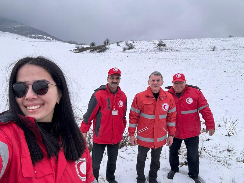 Qızıl Aypara Cəmiyyəti Qarabağın erməni sakinlərinə baş çəkib - FOTO