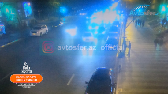 Bakıda maşın piyadanı belə vurdu - VİDEO