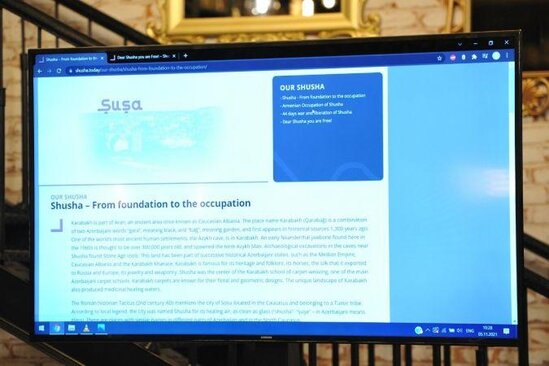 "www.shusha.today" portalı təqdim edildi