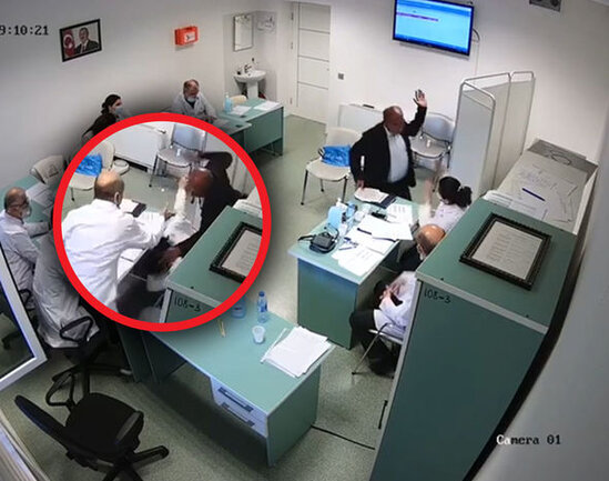 Azərbaycanda saxta əlilliyi ifşa olunan "müharibə əlili" həkimi döydü - ANBAAN VİDEO