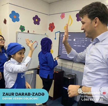 Deputatlığa namizəd Zaur Darabzadə autizmli uşaqlarla görüşüb