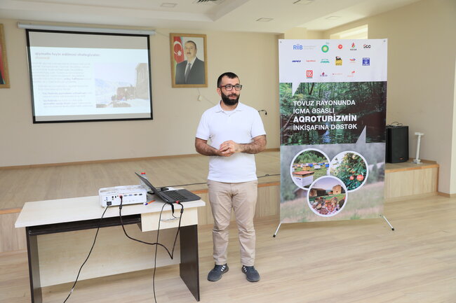 Tovuz rayonuda "Aqroturizm və qonaqlama xidmətinin təşkili" mövzusunda təlim keçirilib