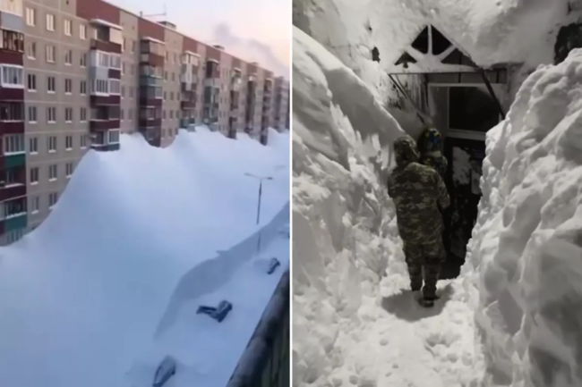 Son 30 ilin ƏN GÜCLÜ QARI! Binanın 4cü mərtəbəsinə çatdı - FOTOLAR