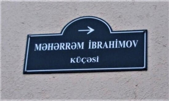 Bakıdakı küçələrdən birinə şəhid jurnalist Məhərrəm İbrahimovun adı verilib