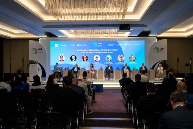 "Kritik xammal və qlobal iqtisadi təhlükəsizlik" mövzusunda panel sessiya keçirilib