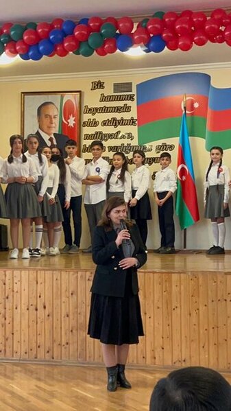 157 saylı məktəbdə Ana Dilimizə həsr olunan tədbir keçirilib - FOTOLAR