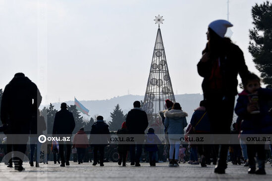 Bakı 2022-ci ili belə qarşılayır - FOTOREPORTAJ