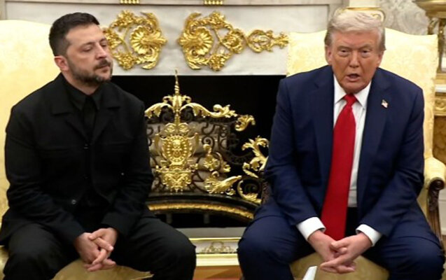 Tramp Ağ Evdə Zelenskini qəbul etdi