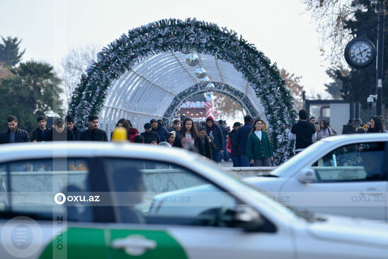 Bakı 2022-ci ili belə qarşılayır - FOTOREPORTAJ